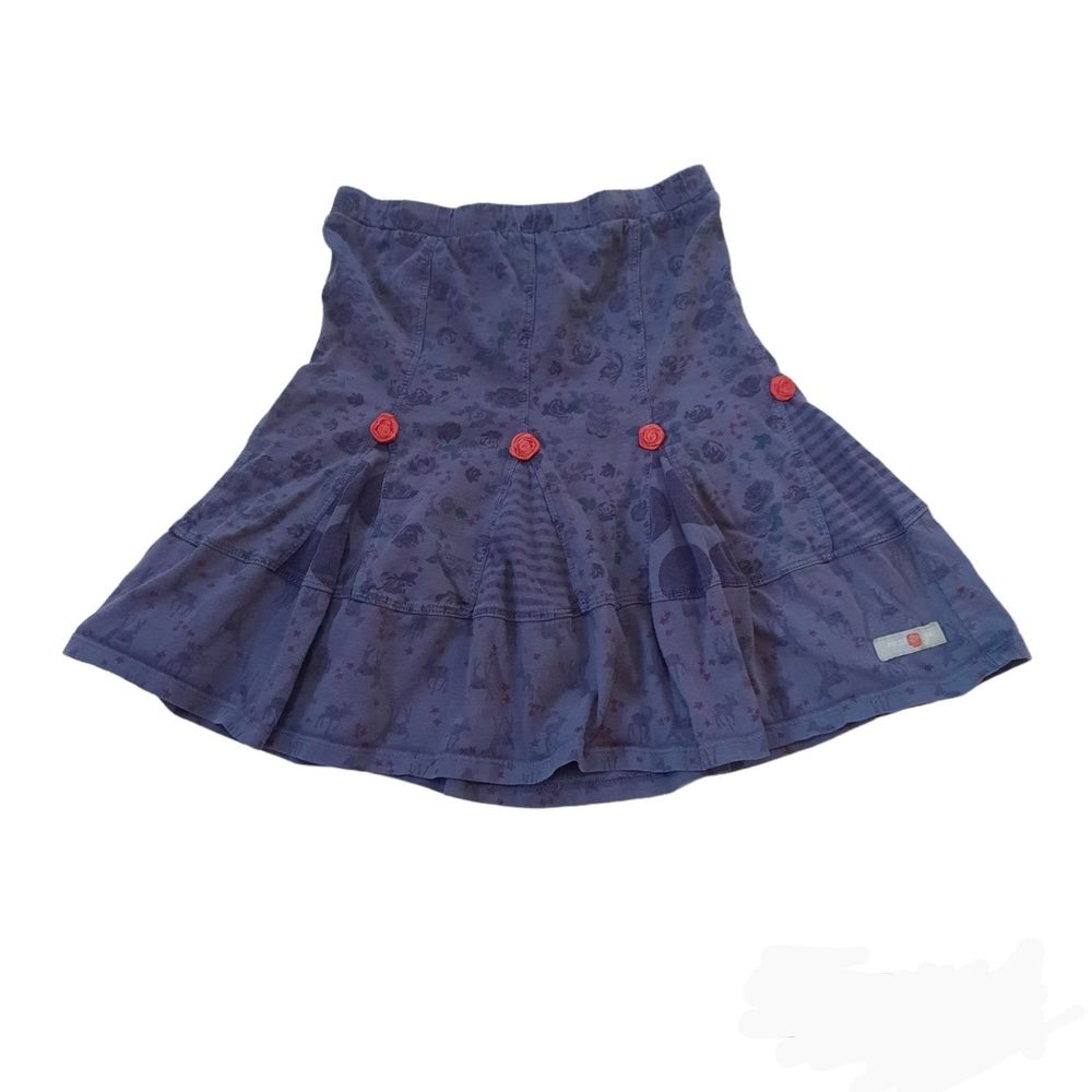 Naartjie Girls Mixed Print Rose Skirt 4